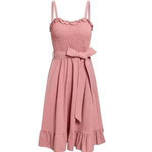 Dusty rose midi dress